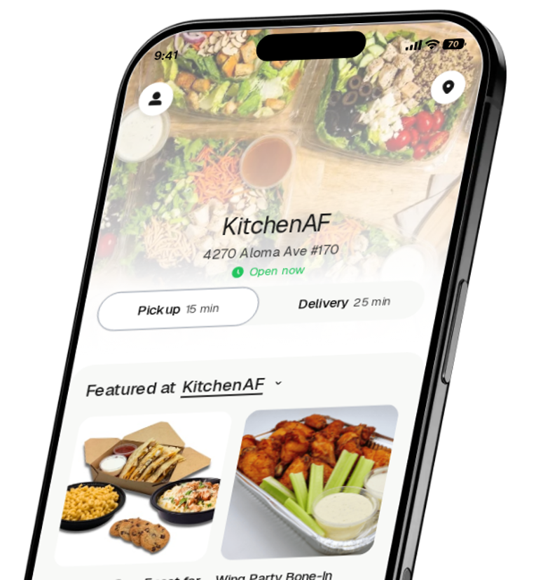 KitchenAF app preview
